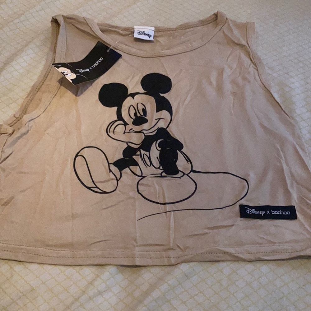 Boohoo Mickey Mouse Crop Top